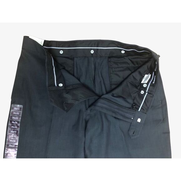 Haggar Pants 36W x 32L Classic Fit Comfort Waistband Performance Gray Flawed - Picture 4 of 6